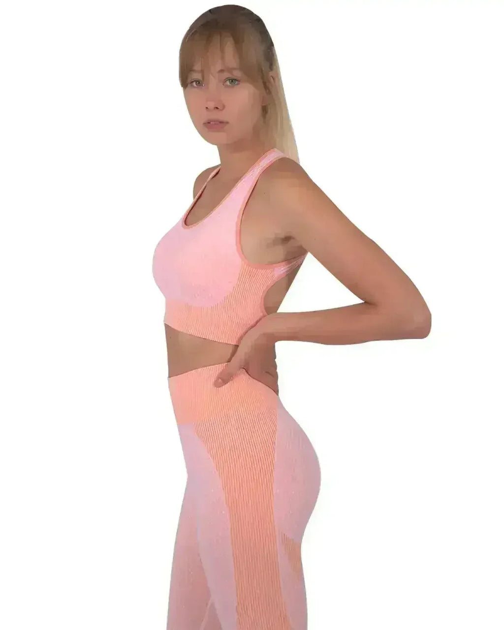 Three Seamless Sports Bra - Pink