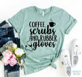 T-shirt Café, Blouse et Gants en latex