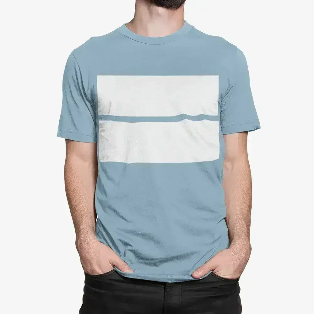 T-shirt en coton double bloc