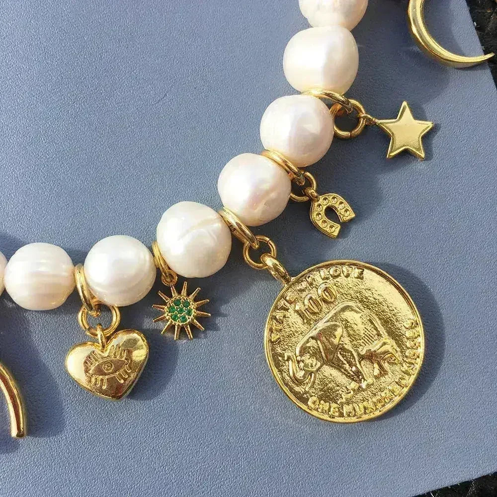 Collier de perles porte-bonheur