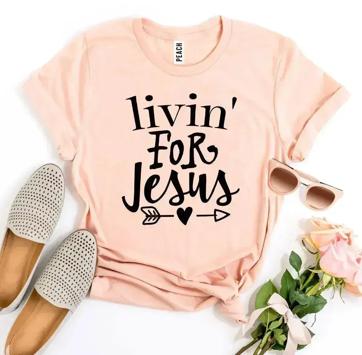 T-shirt "Vivre pour Jésus"