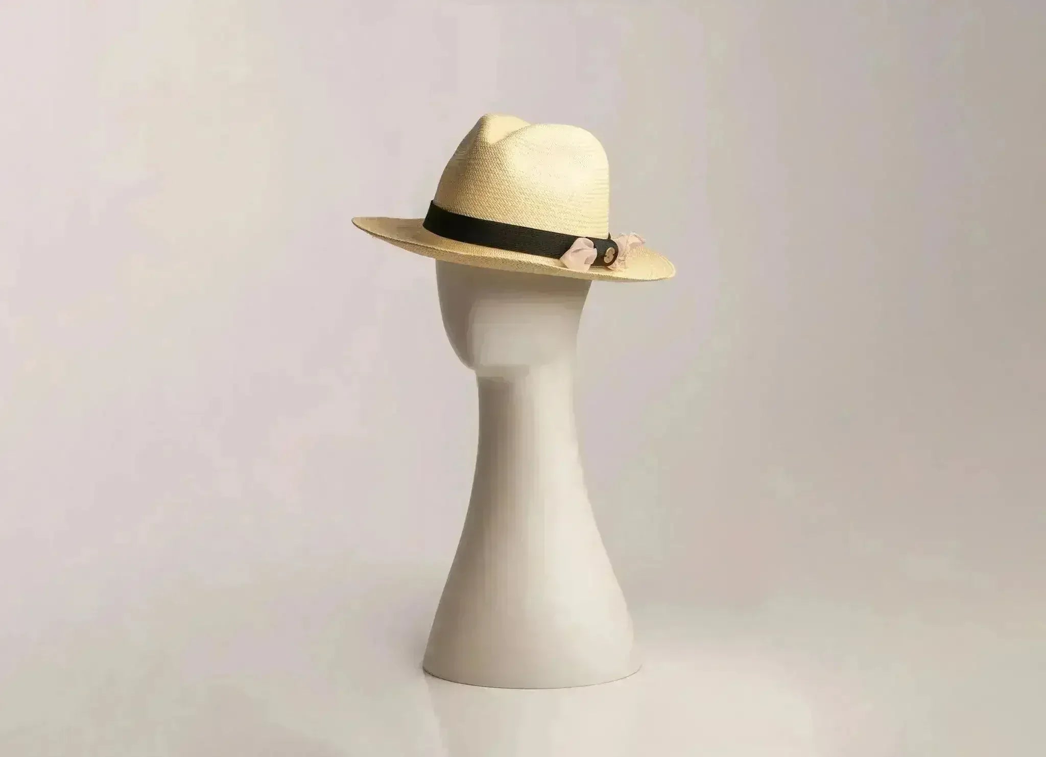 Chapeau Panama tissé à la main - Fedora en paille Fino équatorienne - Luxe unisexe