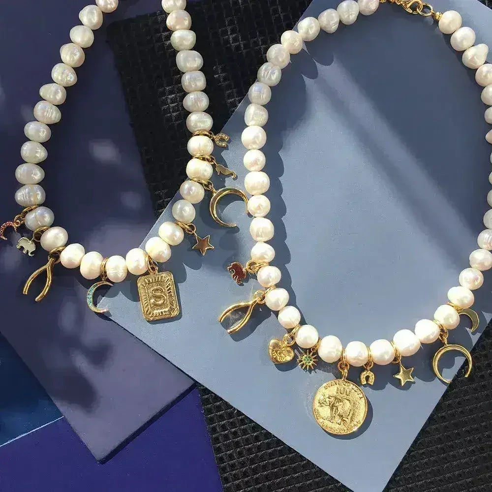 Collier de perles porte-bonheur