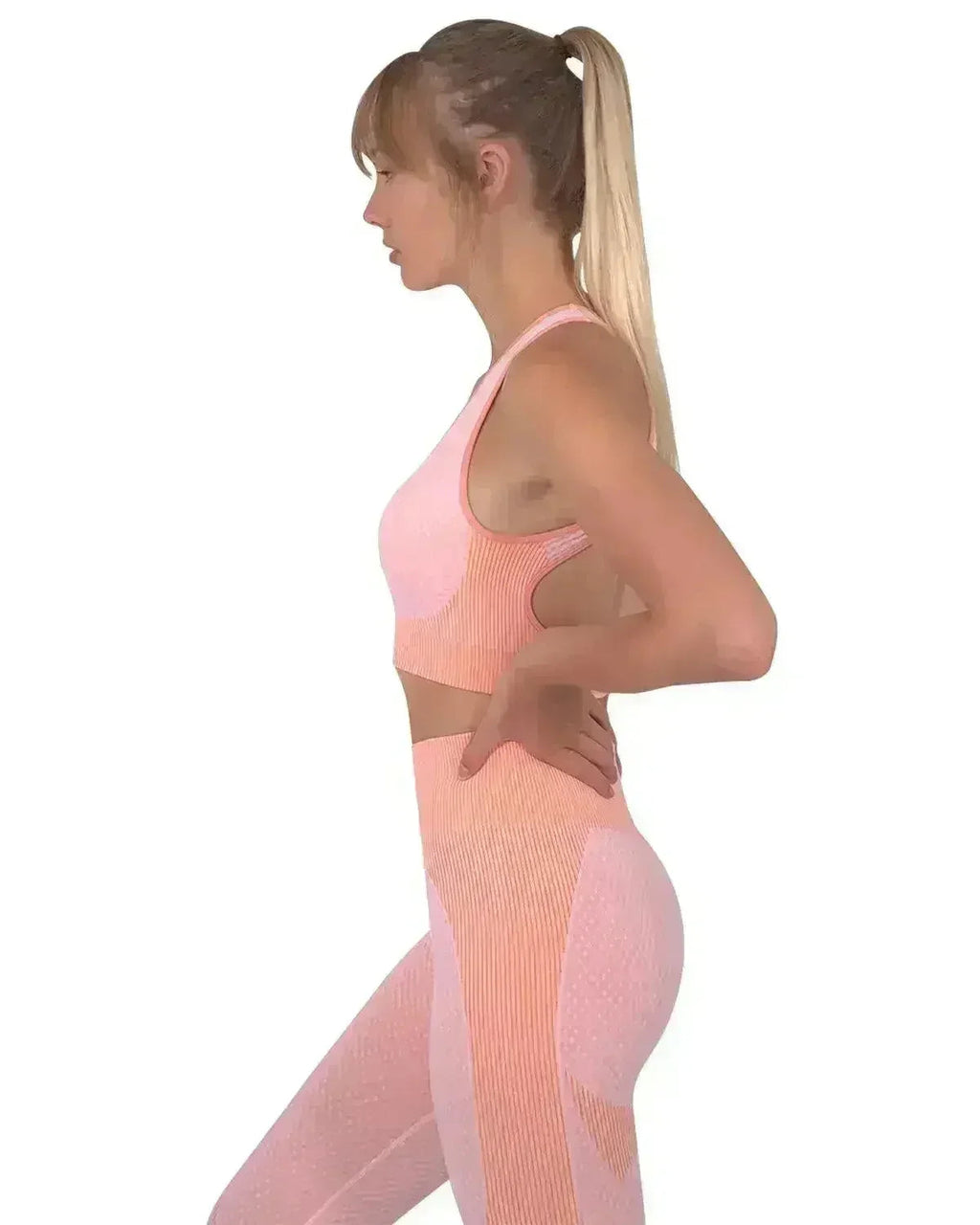 Three Seamless Sports Bra - Pink