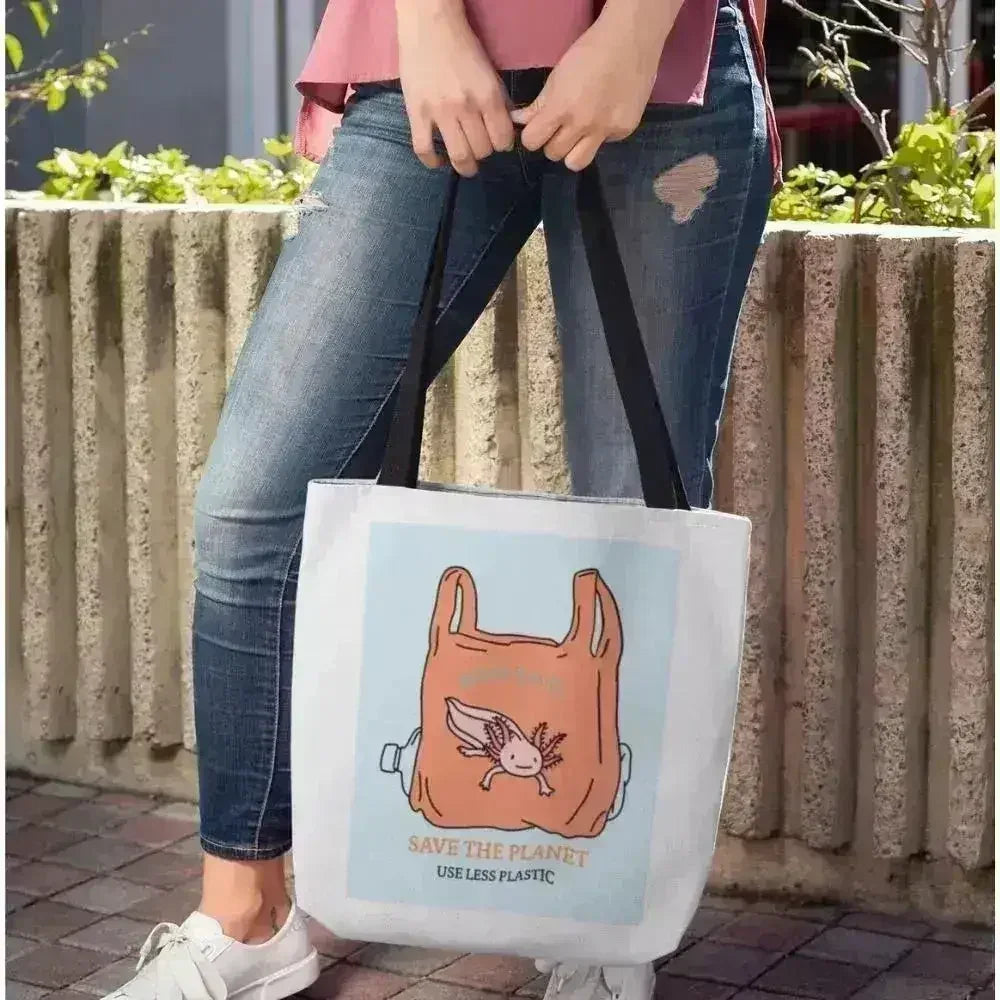 Sac cabas moyen « Save Axolotl Edition »