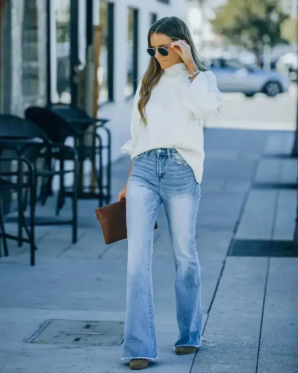 UrbanFade™ Jean en denim délavé coupe ajustée