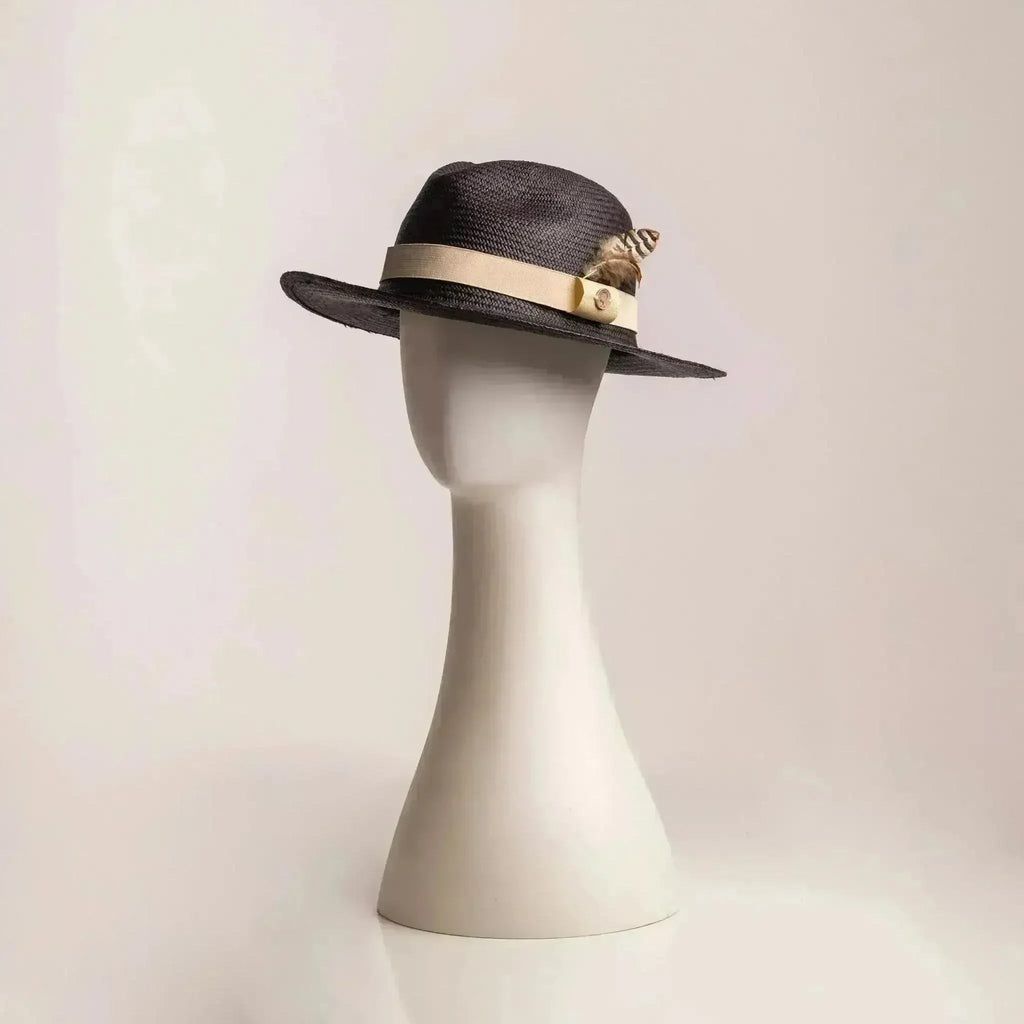 Chapeau Panama tissé à la main - Fedora en paille Fino équatorienne - Luxe unisexe
