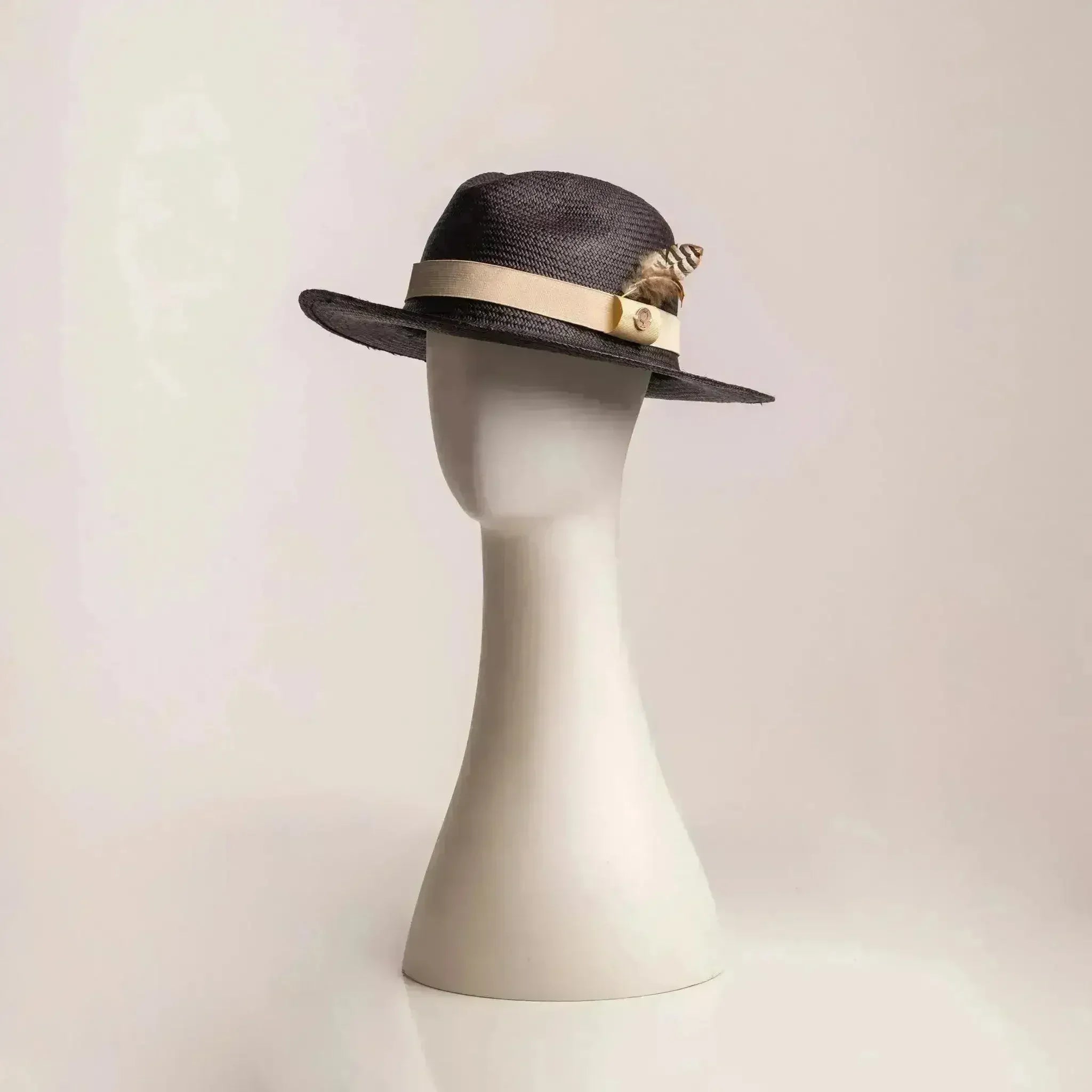 Chapeau Panama tissé à la main - Fedora en paille Fino équatorienne - Luxe unisexe