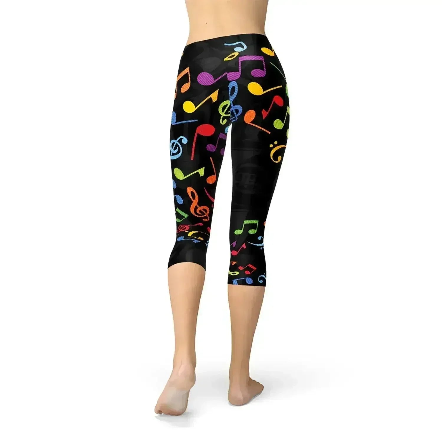 Legging Capri Musical Coloré pour Femme