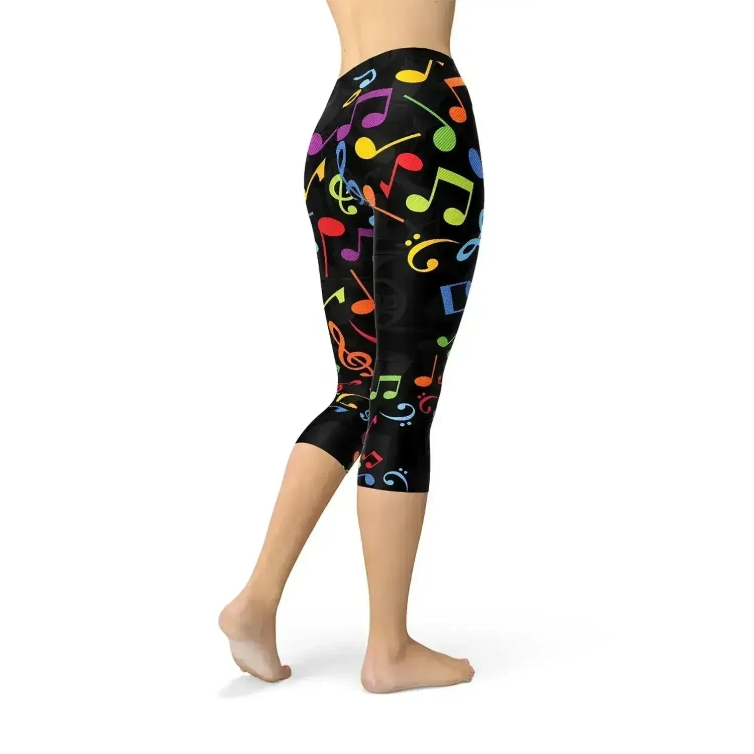 Legging Capri Musical Coloré pour Femme