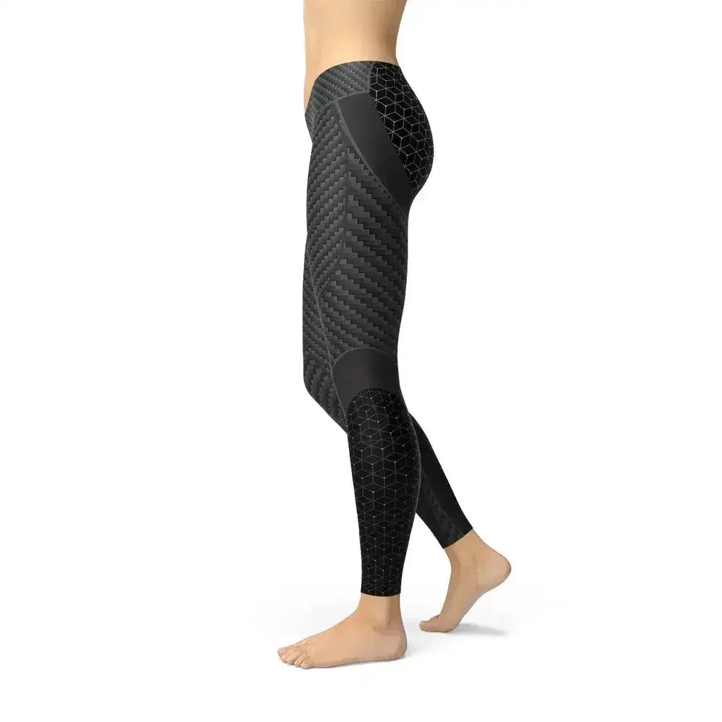 Legging de sport en fibre de carbone pour femme