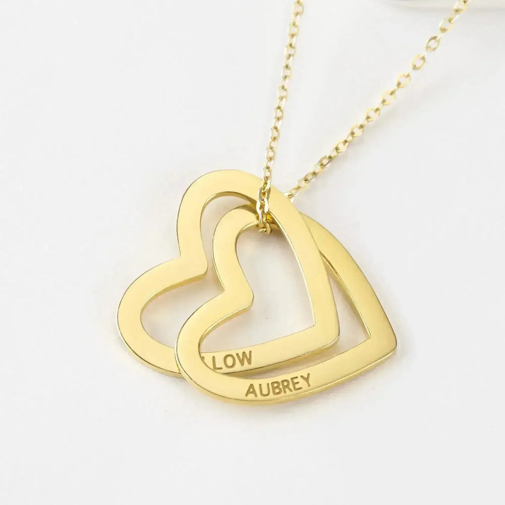 Collier pour maman, Bijoux prénoms enfants, Collier cœur avec prénom