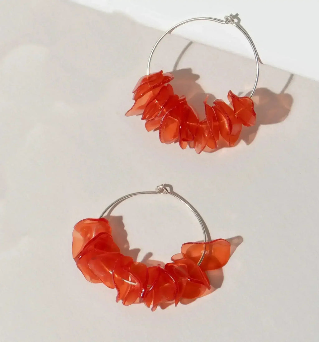 Boucles d'oreilles Alice Coral