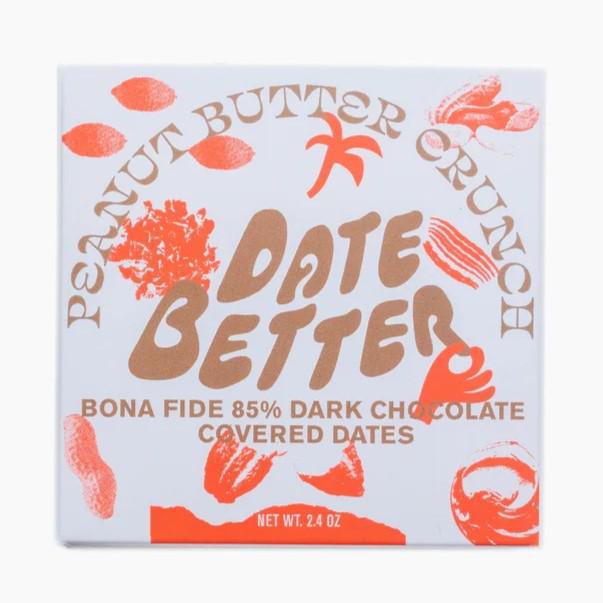 Date Better Snacks - Dattes enrobées de chocolat noir « Peanut Butter Crunch » (68 g)