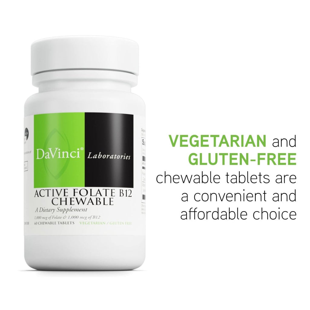 Davinci Folate B12 Actif 60 Comprimés à Croquer