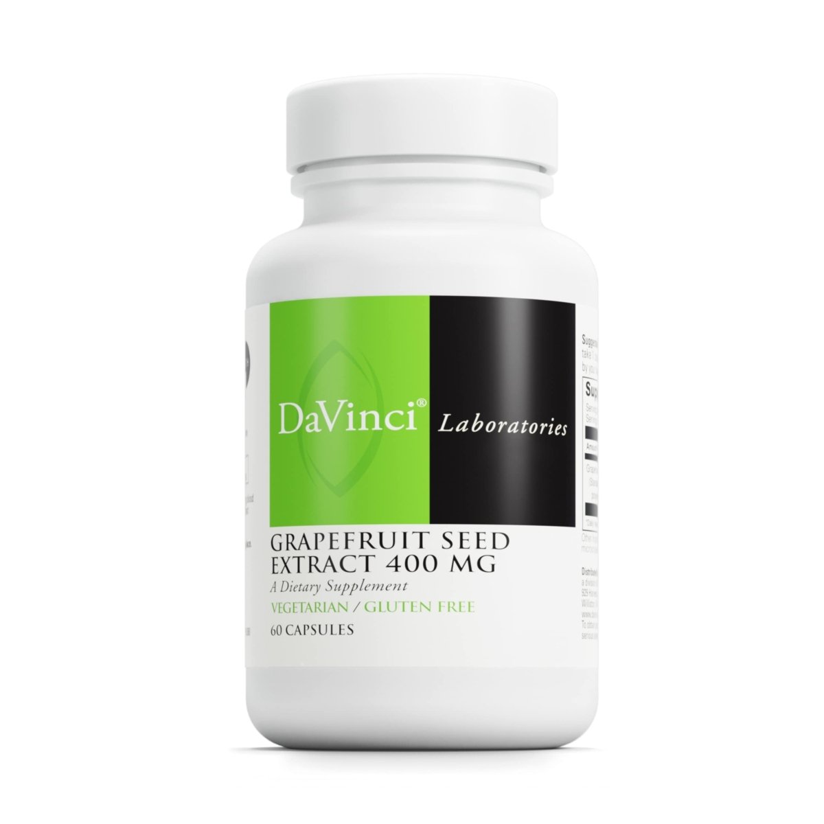 Extrait de pépins de pamplemousse Davinci Laboratories - 400 mg - 60 gélules végétariennes