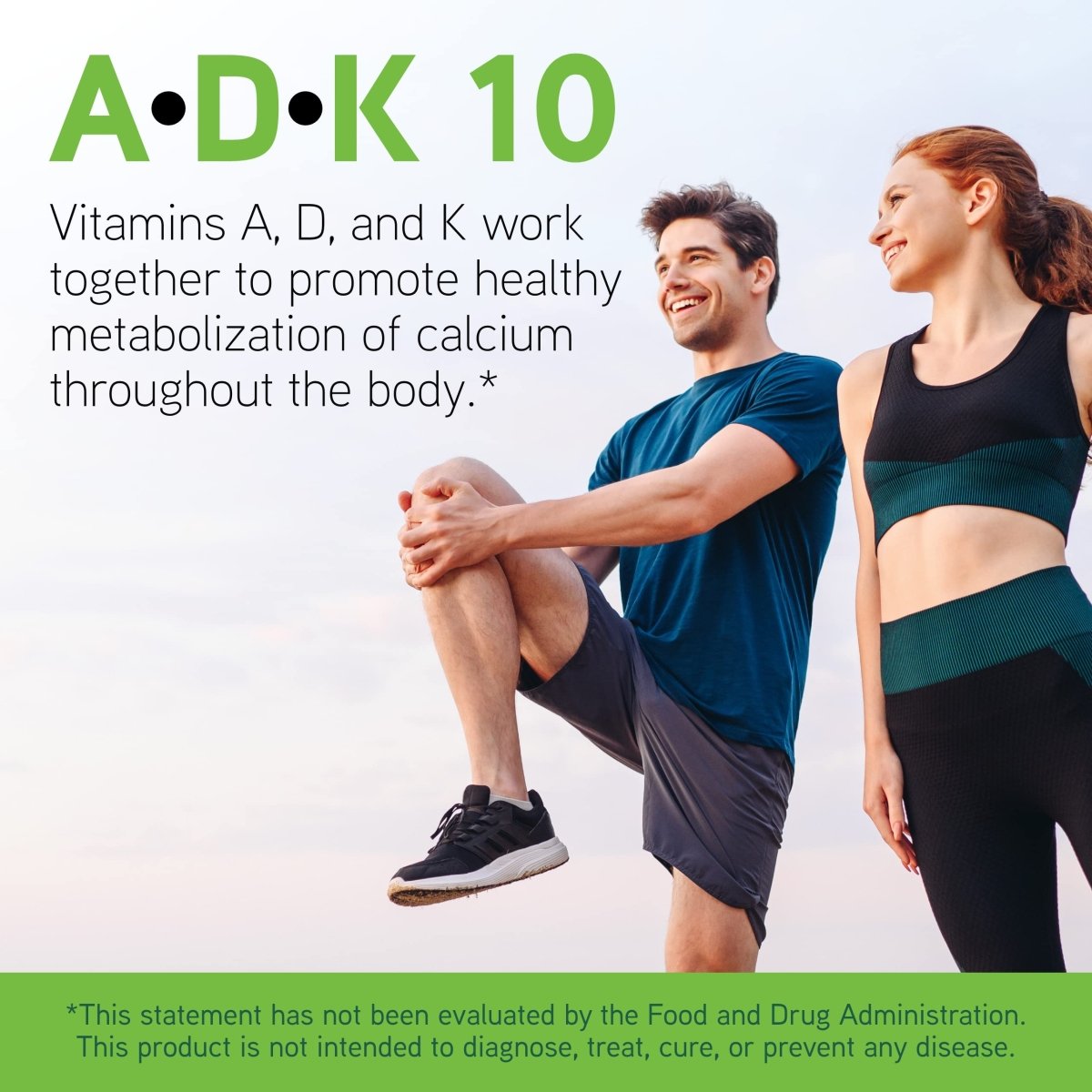 DaVinci Labs ADK 10 - With Vitamin A, Vitamin D3 10,000 IU and Vitamin K2 - Gluten-Free - 90 Vegetarian Capsules