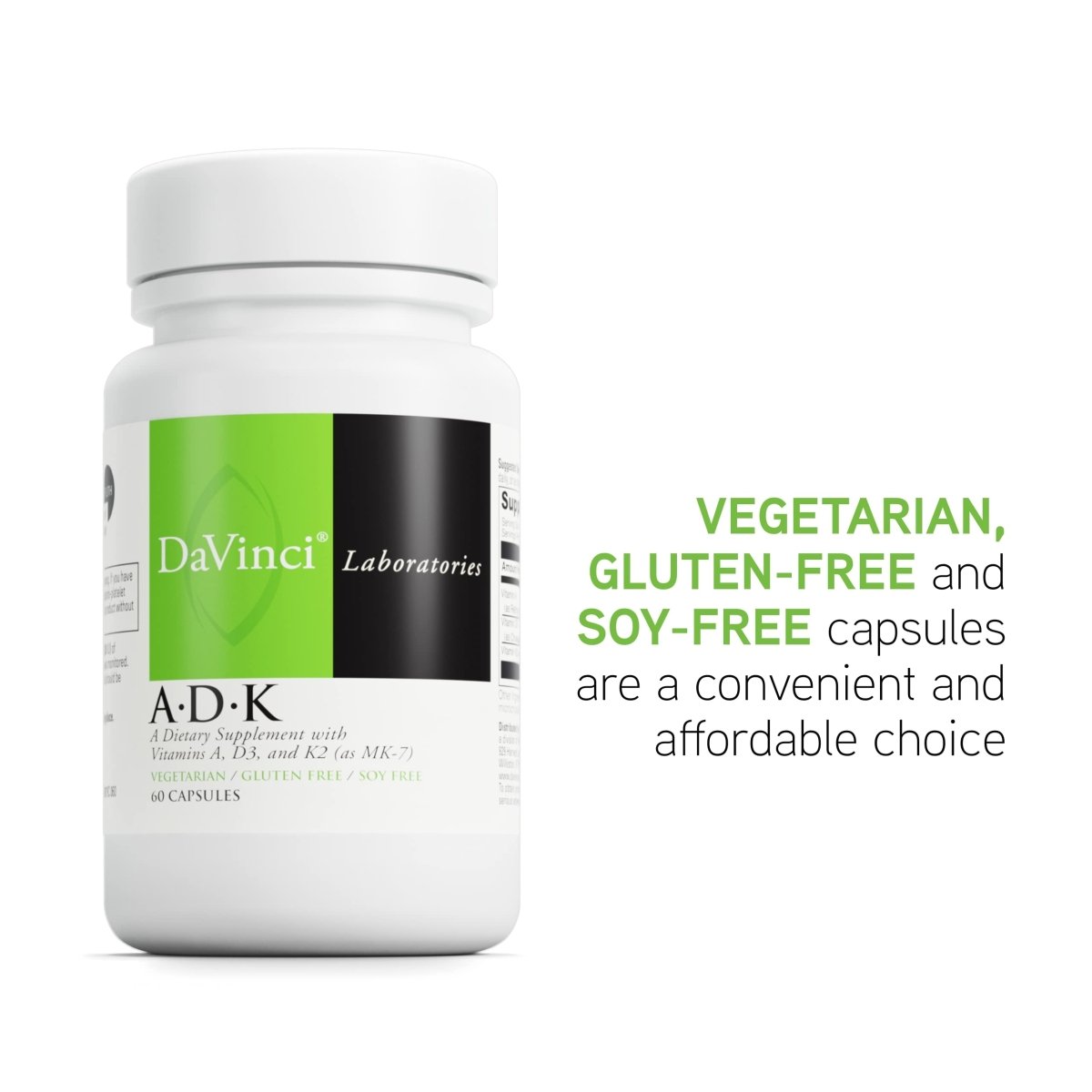 DaVinci Labs ADK - 60 Gélules Végétariennes