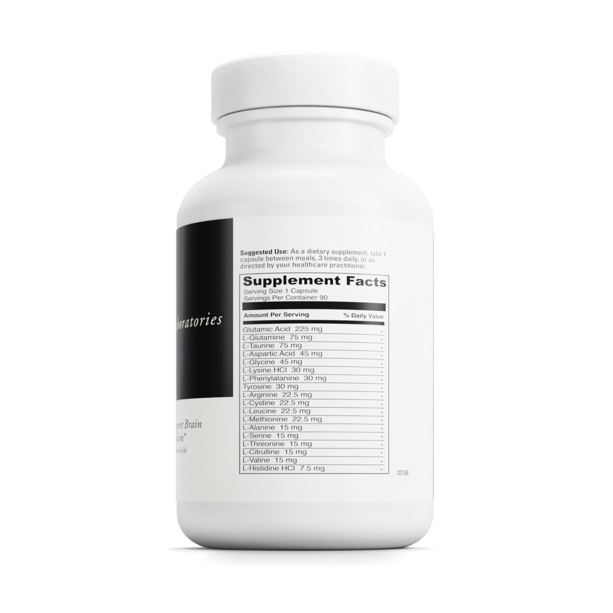 DAVINCI Labs Amino 21 - Complément alimentaire d'acides aminés avec L-Glutamine, L-Lysine HCl, Tyrosine, L-Arginine et plus - Sans gluten - 90 capsules, 750 mg
