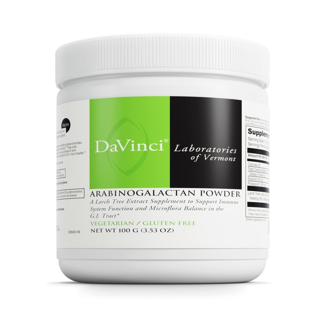 DaVinci Labs Arabinogalactan Powder - With 5000mg of Larch Tree Extract per Scoop - Gluten-Free - Vegetarian - 100g