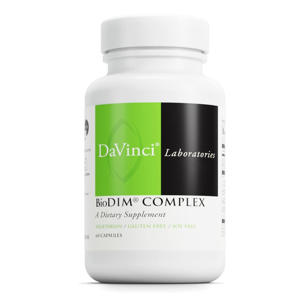 DaVinci Labs BioDIM Complex - Supplément Antioxydant pour Soutenir la Santé Cellulaire et l'Équilibre Hormonal chez la Femme et l'Homme - Sans Gluten - 60 Gélules Végétariennes