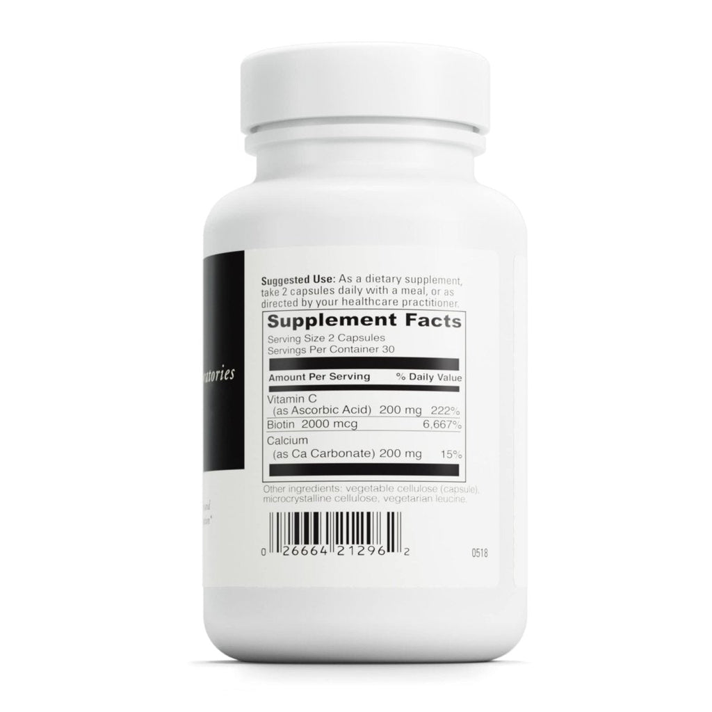 DAVINCI Labs Biotin - Vegetarian - Gluten-Free - 60 Capsules