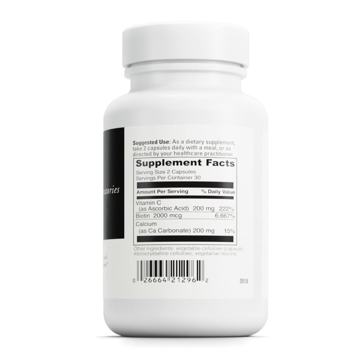 DAVINCI Labs Biotin - Vegetarian - Gluten-Free - 60 Capsules