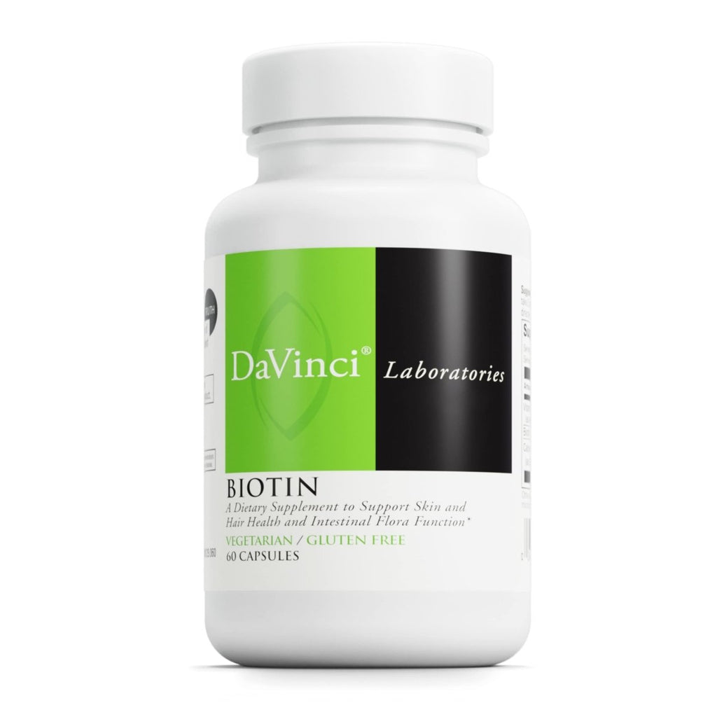 DAVINCI Labs Biotin - Vegetarian - Gluten-Free - 60 Capsules