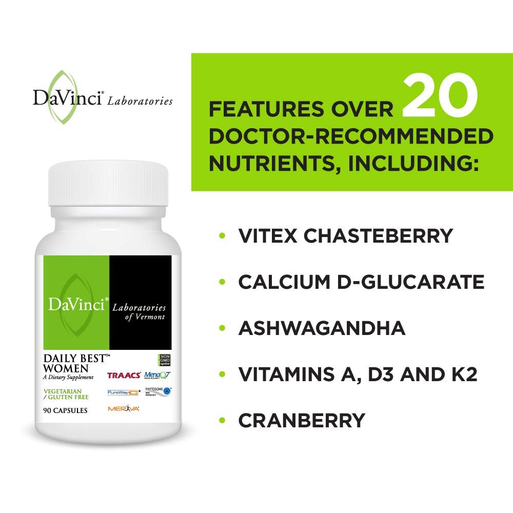 DaVinci Labs - Daily Best Femme - Végétarien, Sans gluten - 90 Gélules
