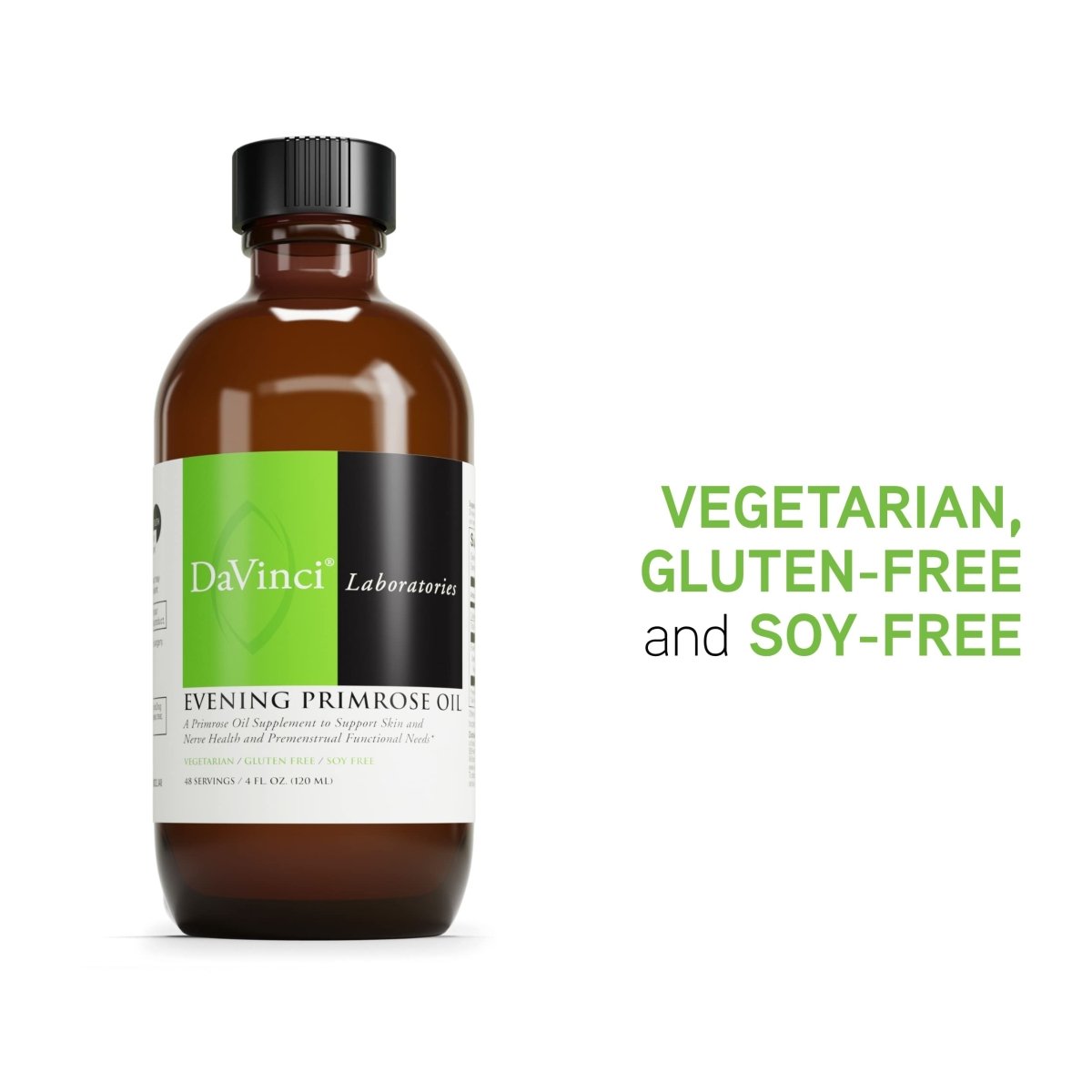 DAVINCI Labs Onagre - Sans Gluten - 120 ml, 48 portions