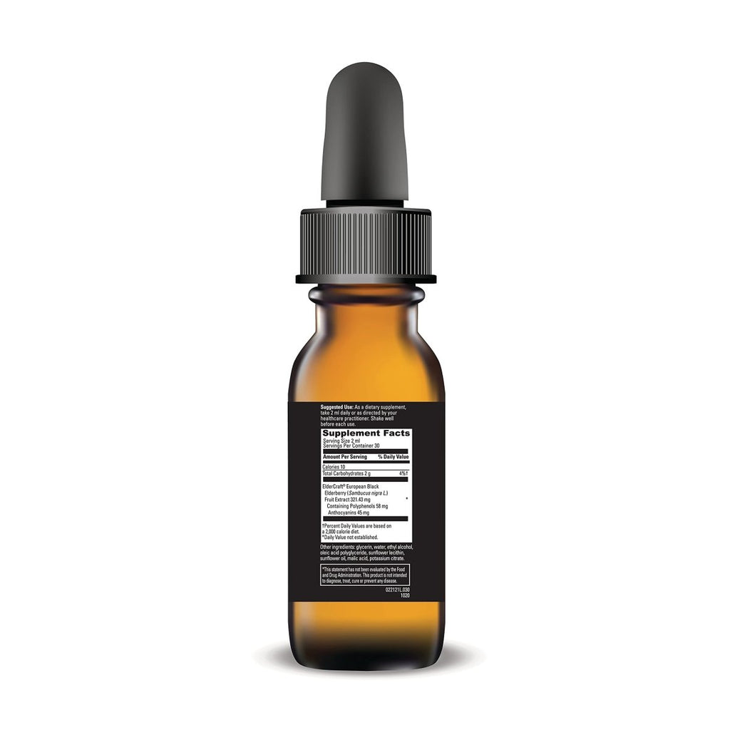 DAVINCI Labs Liposomal Elderberry - Immune Support Supplement for Healthy Lungs, Throat and Sinus - Gluten-Free - Vegetarian - 30 ml, 15 Servings