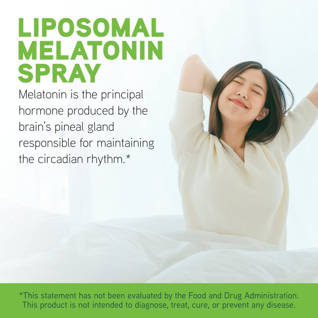 DaVinci Labs Liposomal Melatonin Spray - with 3mg Melatonin per Serving - Gluten-Free - Vegetarian - 30 ml