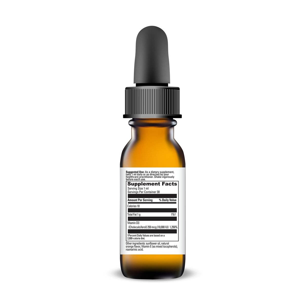 DAVINCI Labs Liquid Vitamin D3 10,000 IU - with Vitamin D3 10,000 IU - Gluten-Free - Vegetarian - 30 ml