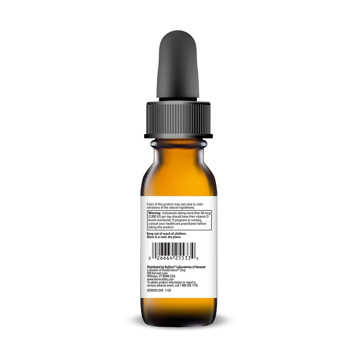 DAVINCI Labs Liquid Vitamin D3 10,000 IU - with Vitamin D3 10,000 IU - Gluten-Free - Vegetarian - 30 ml