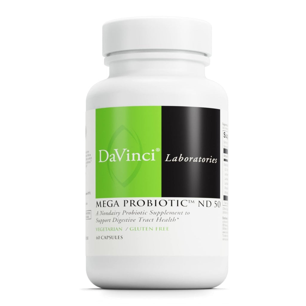 DaVinci Labs Mega Probiotic ND 50 - Non-Dairy Probiotic Supplement with Prebiotic
