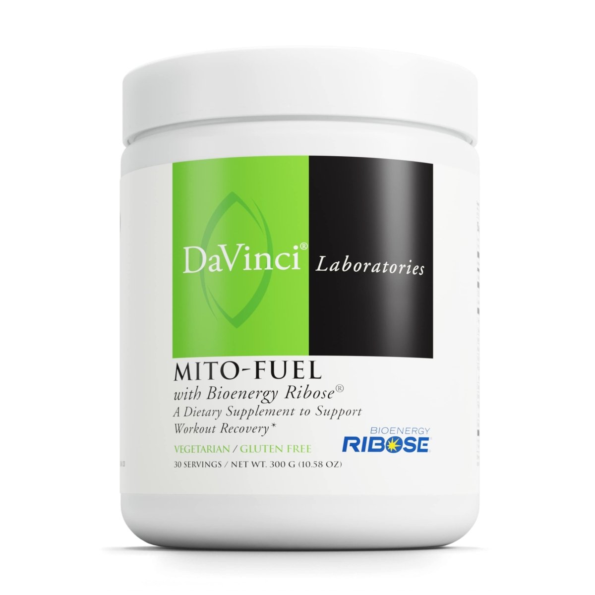 Davinci Labs Mito-Fuel - Complément en Poudre pour Soutenir l'Entraînement et la Récupération Musculaire, la Santé Cardiaque et la Circulation Sanguine - 300 g, 30 Portions