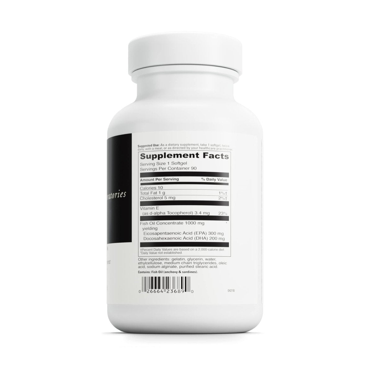 DaVinci Labs Omega-3 1000 - Sans gluten - 90 capsules molles à enrobage entérique