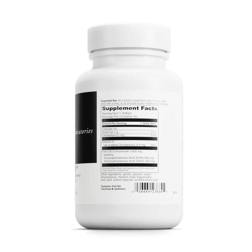 DaVinci Labs Omega-3 1000 - Gluten-Free - 45 Enteric Coated Softgels