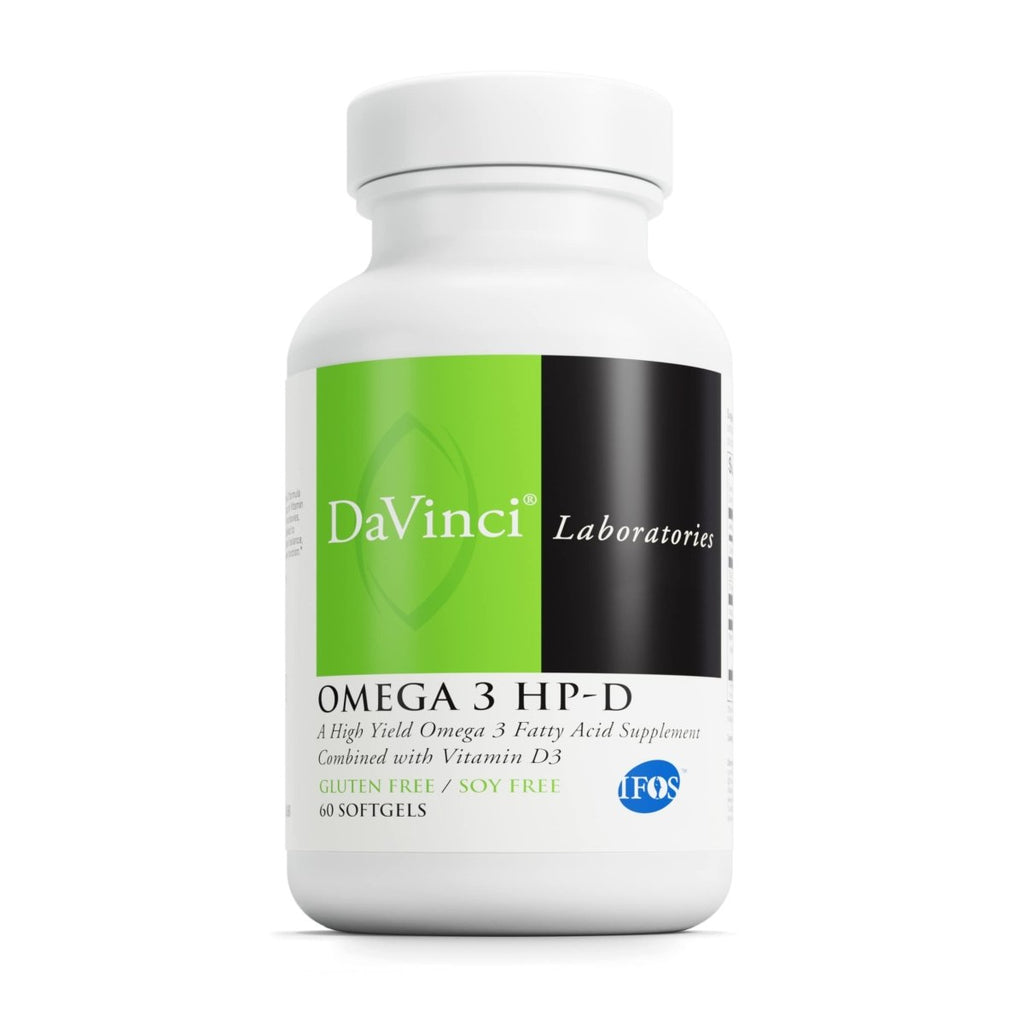 DAVINCI Labs Omega 3 HP-D - Sans gluten - 60 capsules molles