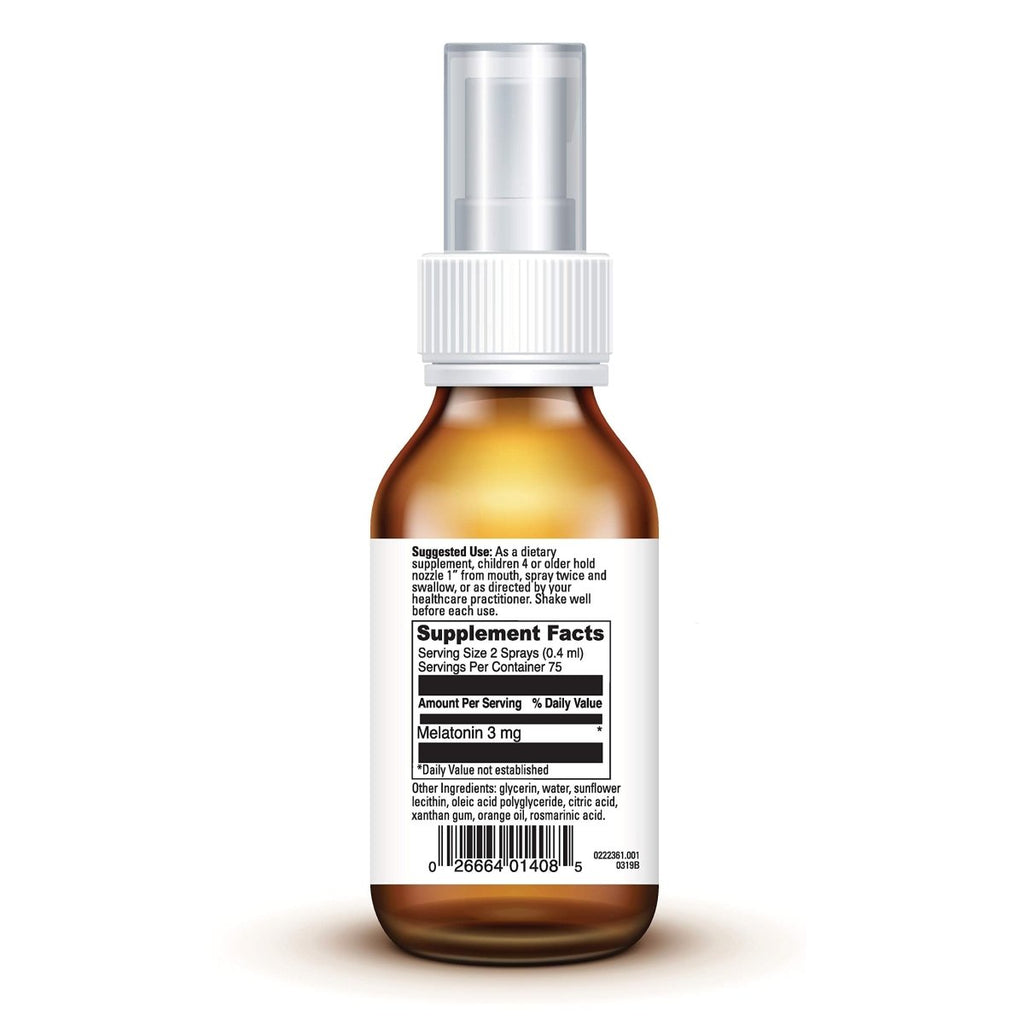 DaVinci Labs Sleep Tight - Supplément de mélatonine pour enfants pour favoriser un sommeil réparateur, la concentration, la santé cognitive et les compétences sociales et verbales - avec 3 mg de mélatonine - Saveur d'agrumes - 30 ml, 75 portions