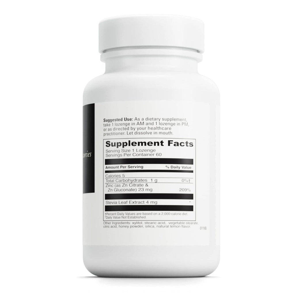 DaVinci Labs Zinc Lozenge - with 23 mg Zinc per Serving - Gluten-Free - Lemon Flavor - 60 Lozenges