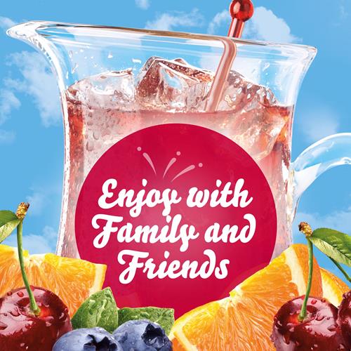 Crystal Light Boisson Préparée en Poudre, Punch aux Fruits sans Sucre, Faible en Calories, Paquet de 6 Sachets pour Pichet