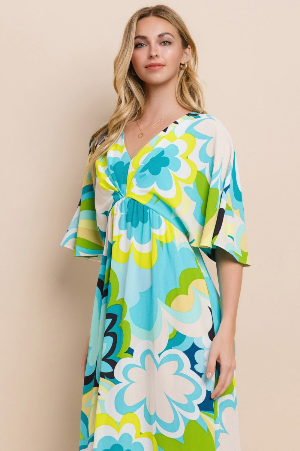 Robe Longue Fleurie Fendue pour Femme – Robe Longue Fleurie d'Été, Robe Longue Fendue Élégante, Robe Fleurie Féminine, Robe Fleurie Romantique, Robe Longue d'Été Chic, Robe Fendue Vibrante, Robe Fleurie Sophistiquée