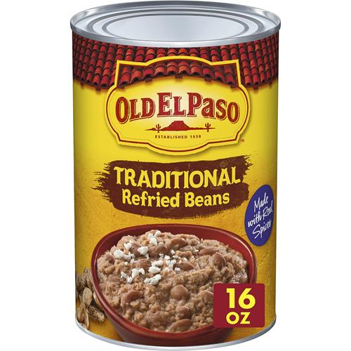 Haricots frits en conserve Old El Paso, traditionnels, 1 boîte, 453 g