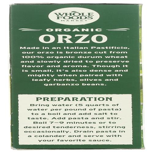 Whole Foods Market, Orzo biologique, 453 g