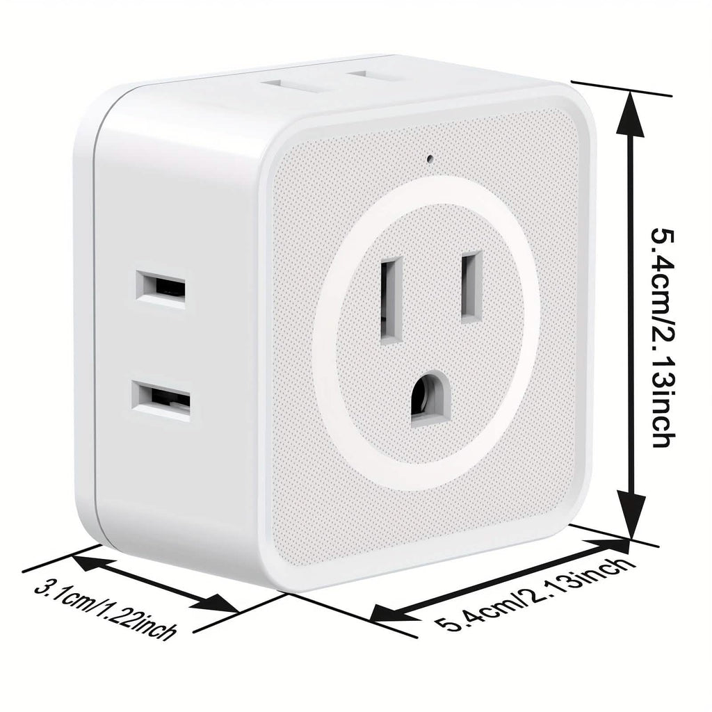 Adaptateur de prise multifonction – Multiprise murale cinq directions