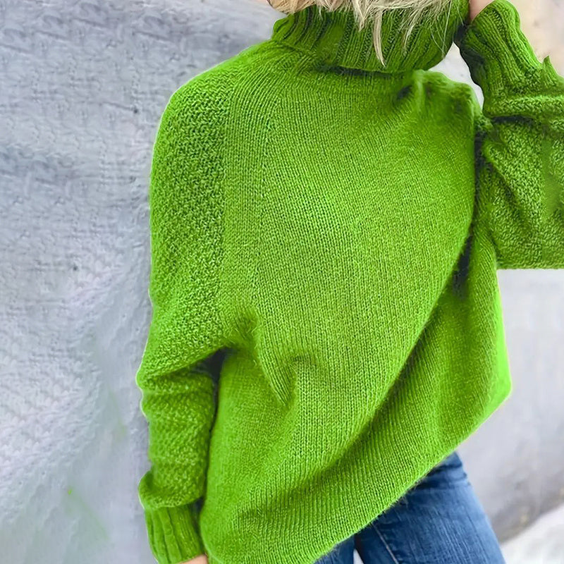 Pull col roulé pour femme