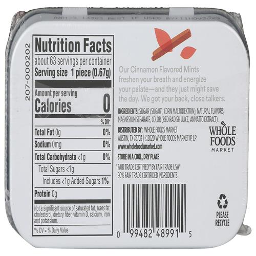 Whole Foods Market, Pastilles à la cannelle, 42,5 g