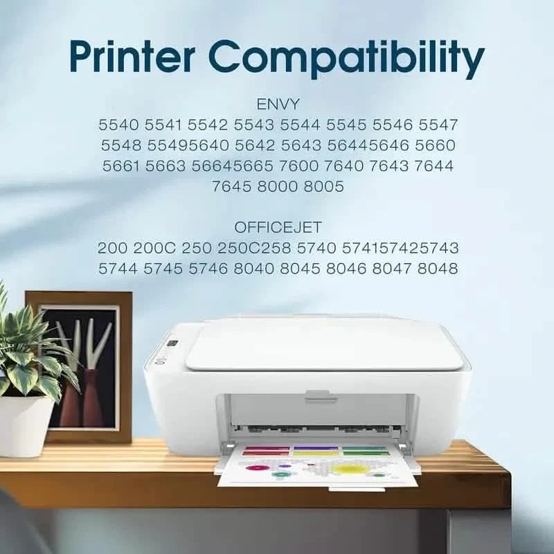 Cartouche d'encre noire et couleur 62/62XL pour HP Envy, OfficeJet et DeskJet