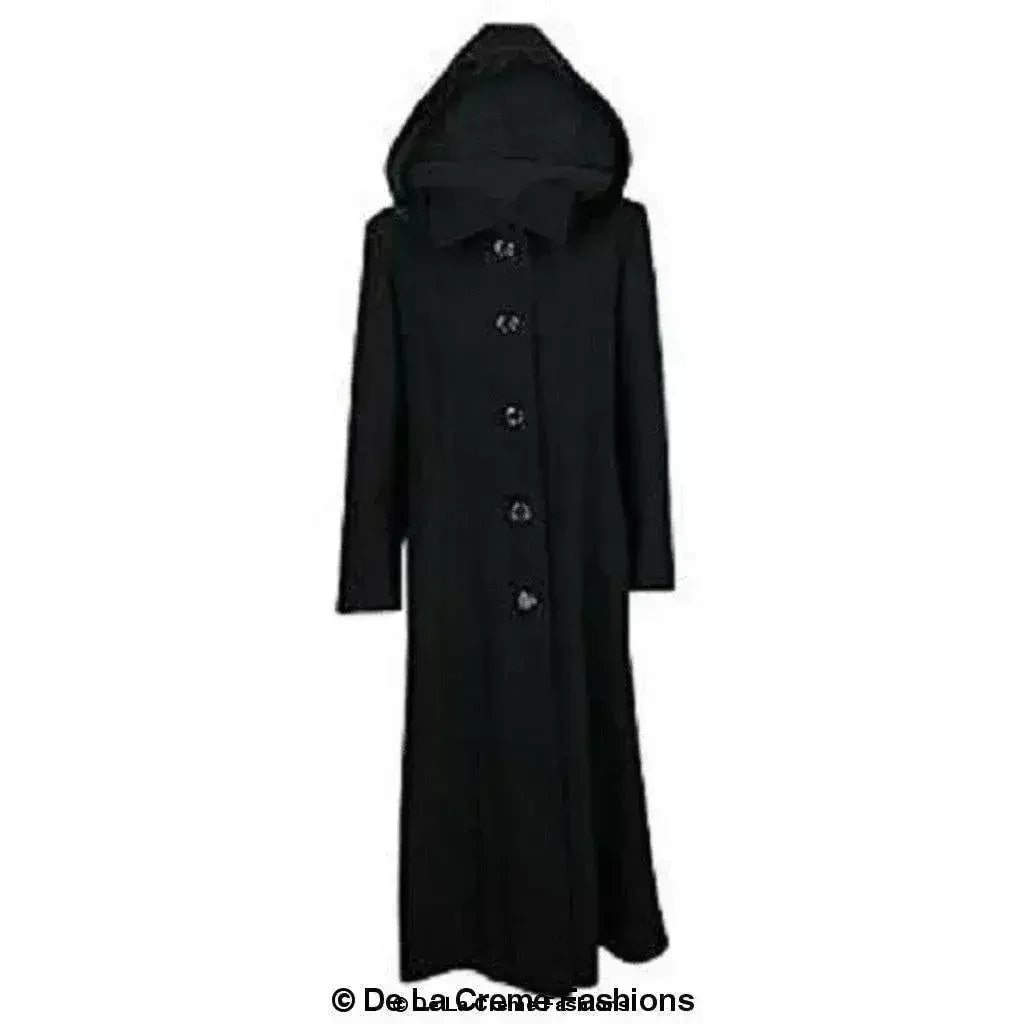 Manteau long à capuche avec bordure en fausse fourrure et mélange de laine